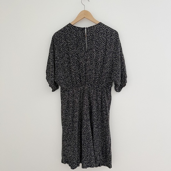 Frank & Oak Printed Short V Neck Dress M - Picture 2 of 4
